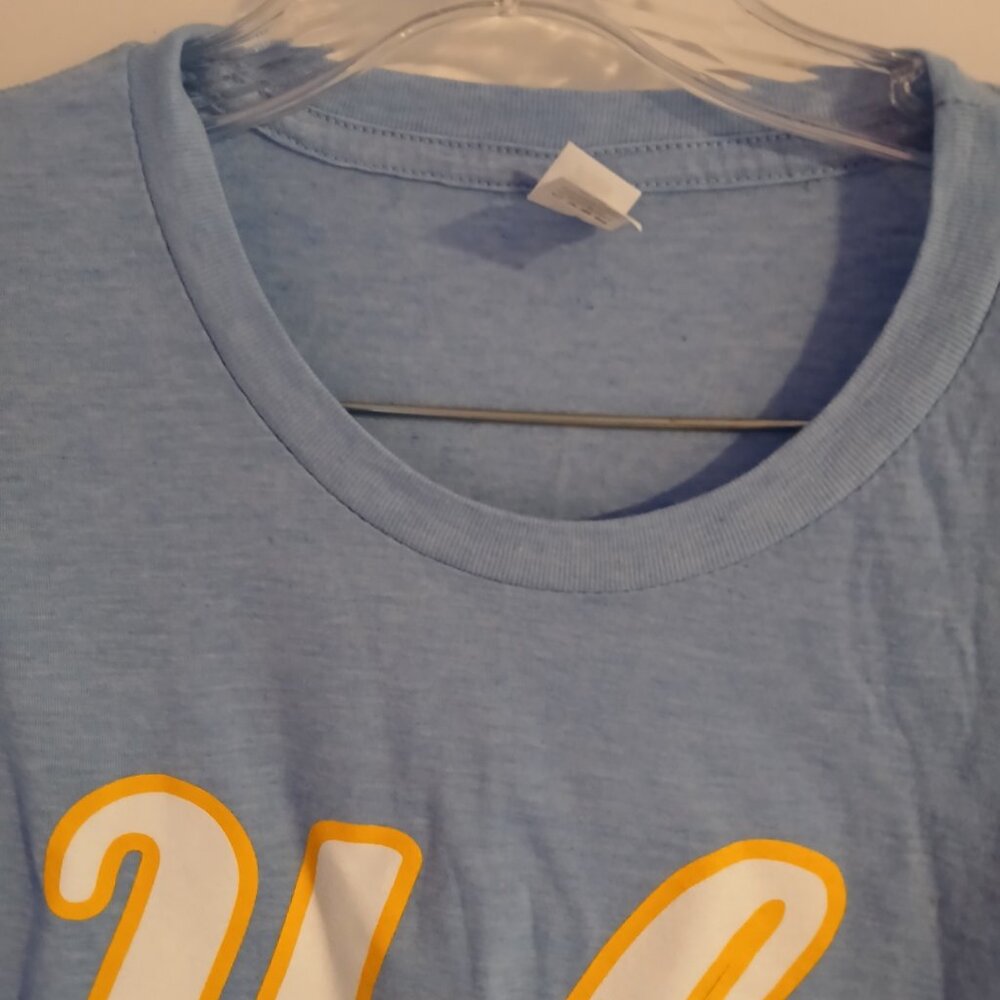 Women;s UCLA  Light Blue Spirit  Squad Short Sleeve  Tee SZ M - Picture 3 of 6